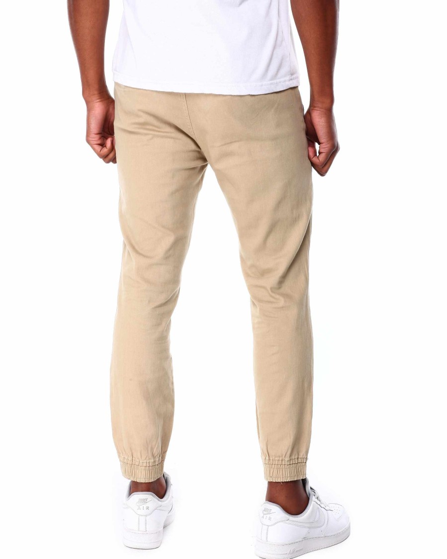 Manner Rocawear Cargohose | Stretch-Twill-Jogginghose Mit Schnitt Und Nahten Khaki