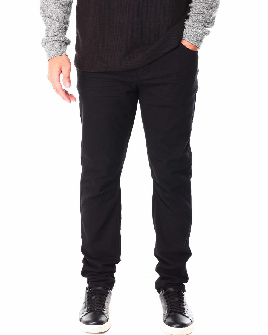 Manner Rebel Minds Cargohose | Slim-Fit-Twill-Hose Schwarz