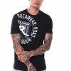 Manner Rocawear T-Shirts | Hd-Bedrucktes T-Shirt Mit Rundhalsausschnitt Schwarz