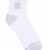 Manner Russell Athletics Zubehor | 6Er-Pack Jones Qtr Crew-Socken Schwarz-Weiss