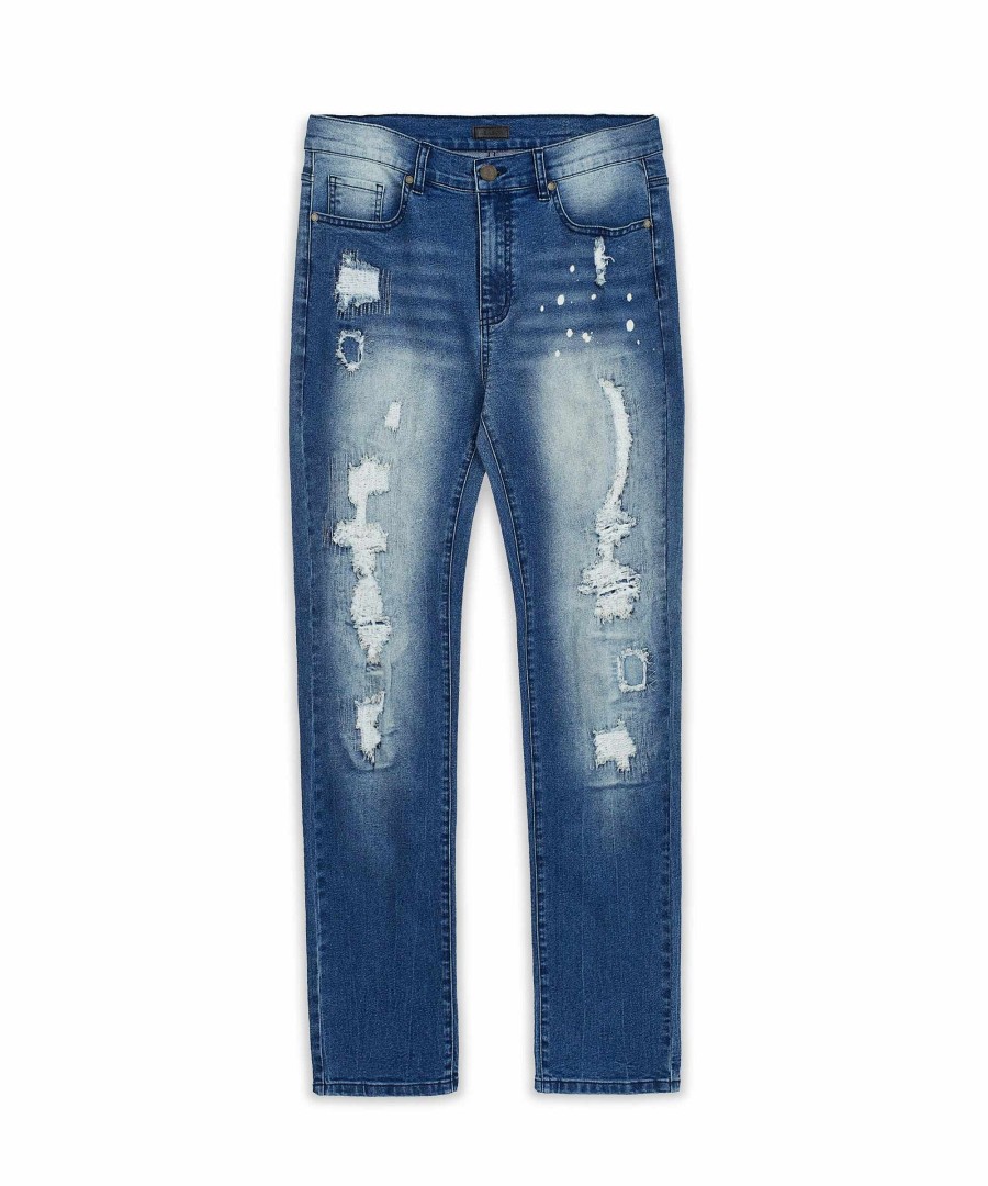 Manner Reason Cargohose | Zedd-Denim-Jeans Med Blau