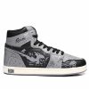 Manner Reason Turnschuhe | Flaming Skull Sneakers Schwarz