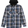 Manner Rocawear Button-Downs | Garngefarbter, Gewebter Fleece-Hoodie Aus Flanell Multi