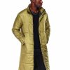 Manner Reason Leichte Jacken | Langer Nylon-Puffer Olive