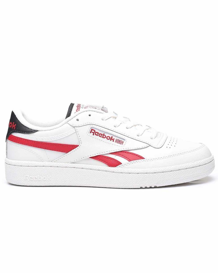 Manner Reebok Turnschuhe | Club C Revenge-Turnschuhe Weis Rot