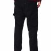 Manner Rebel Minds Gros Und Hoch | Twill-Carpenter-Hose Mit Entspannter Passform Schwarz