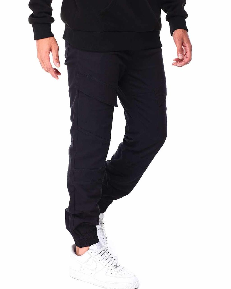 Manner Rocawear Cargohose | Joggerhose Aus Twill Zum Schneiden Und Nahen Schwarz