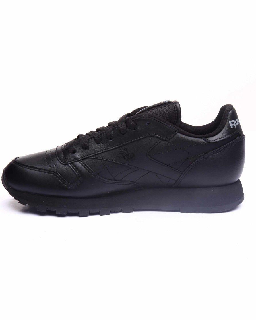 Manner Reebok Schuhe | Klassische Ledersneaker Schwarz