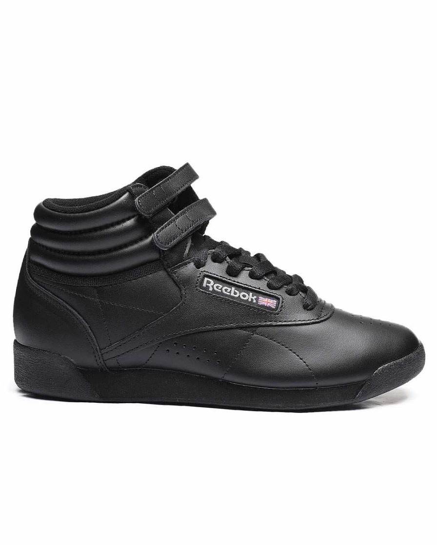 Frauen Reebok Turnschuhe | Freestyle Hi-Sneaker Schwarz