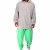 Manner Russell Athletics Gros Und Hoch | French-Terry-Pullover-Hoodie Hellgrau