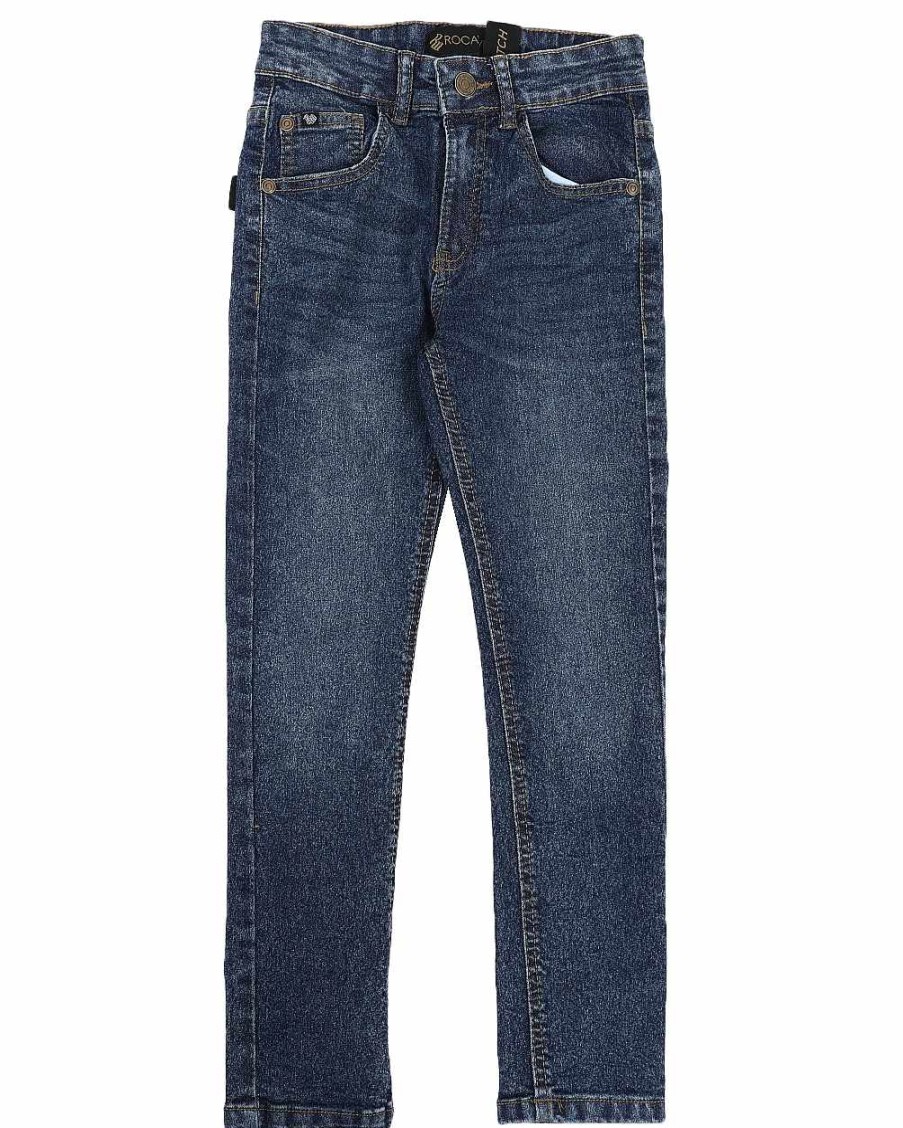 Jungen Rocawear Jeans | Gewaschene Stretch-Rohrenjeans Blau