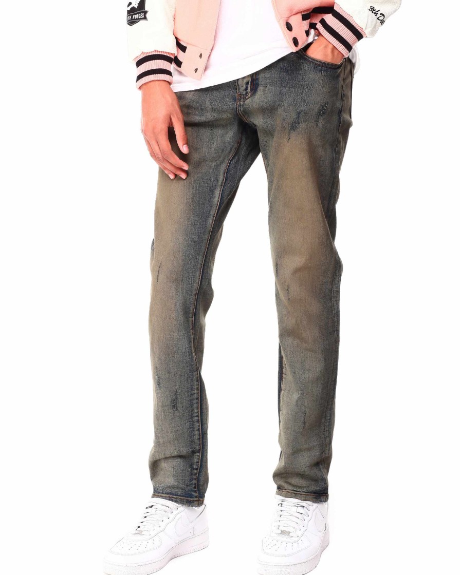 Manner Richie Le Jeans | Jeans In Verblasster Waschung Getonte Waschung