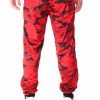 Manner Rocawear Jogger | Camo Tech Fleece Joggerhose Rote Tarnung