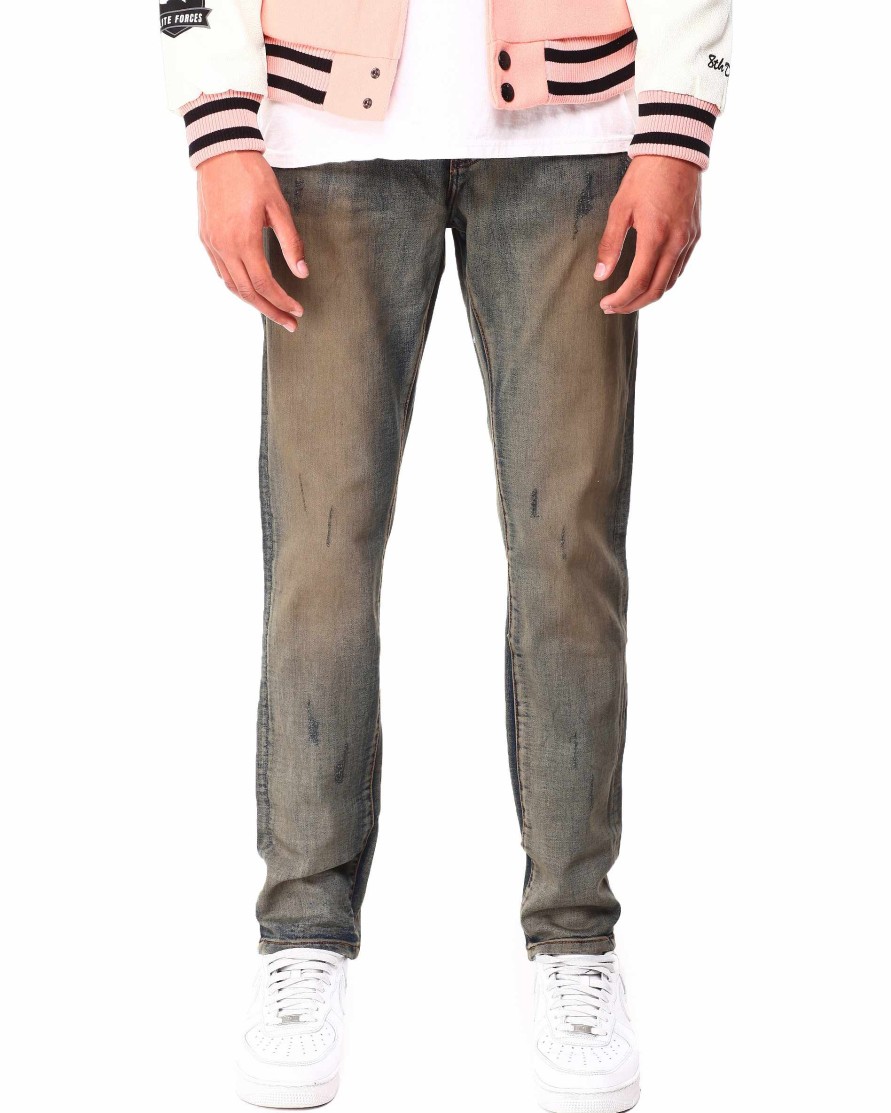 Manner Richie Le Cargohose | Jeans In Verblasster Waschung Getonte Waschung