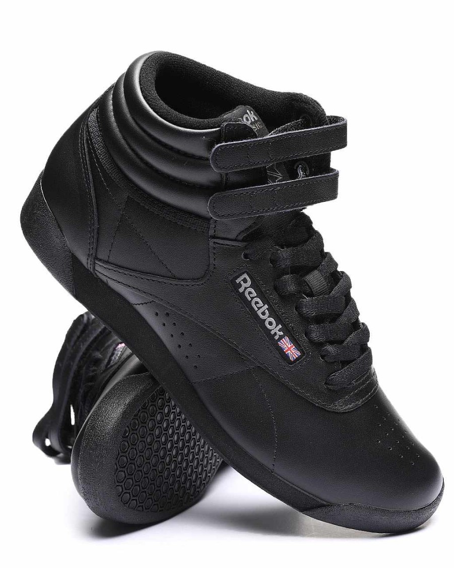 Frauen Reebok Turnschuhe | Freestyle Hi-Sneaker Schwarz