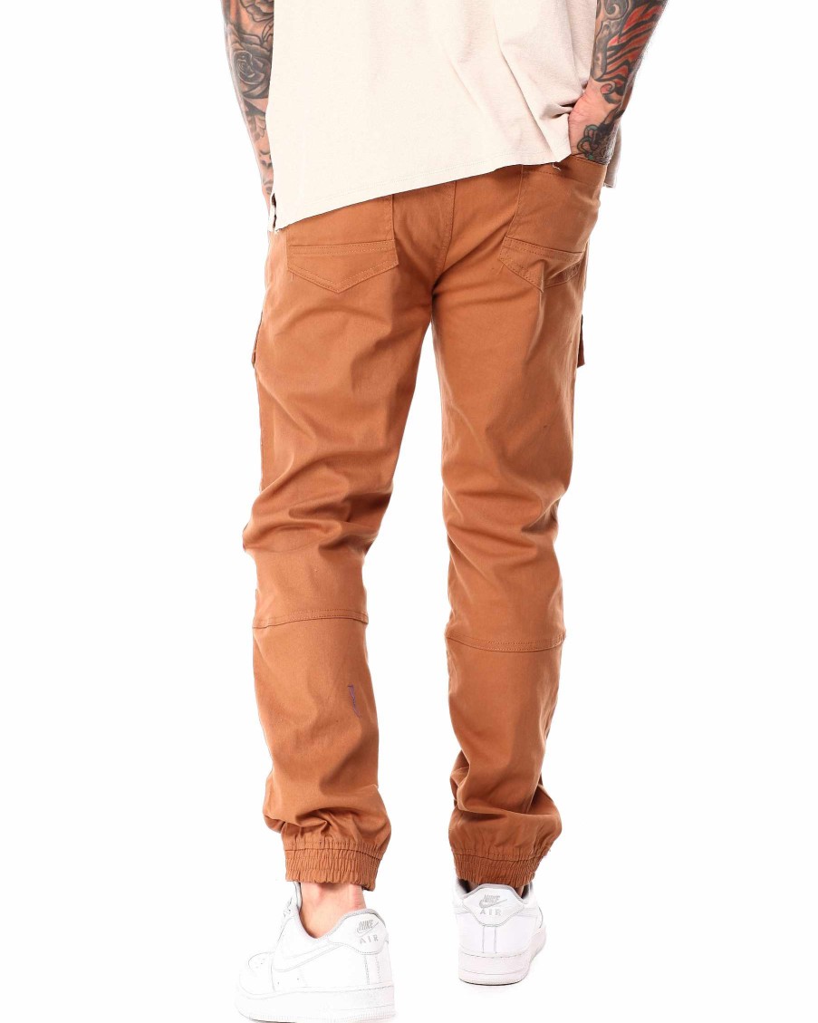 Manner Rocawear Cargohose | Joggerhose Aus Twill Zum Schneiden Und Nahen Khaki