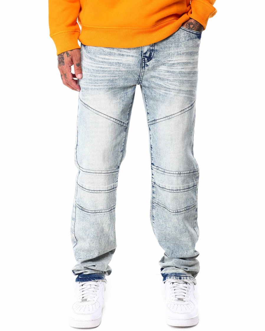 Manner Reason Cargohose | Top-Denim-Jeans Blau