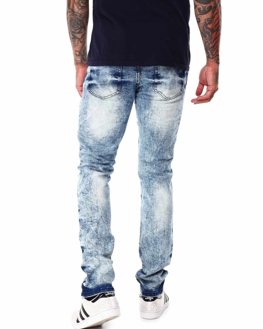 Manner Reason Cargohose | Wright-Denim-Jeans Blau