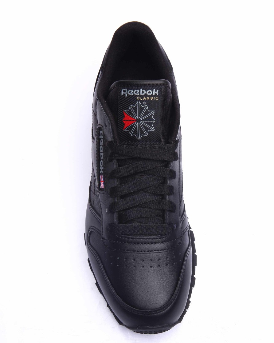 Manner Reebok Gros Und Hoch | Klassische Ledersneaker Schwarz