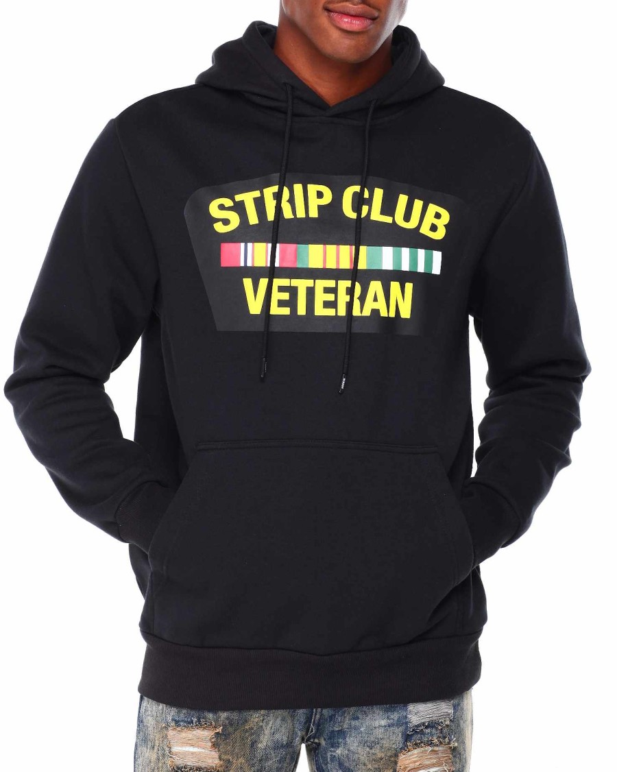 Manner Reason | Strip-Club-Veteran-Hoodie Schwarz