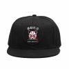 Manner RIOT SOCIETY | Roter Panda-Snapback-Hut Schwarz