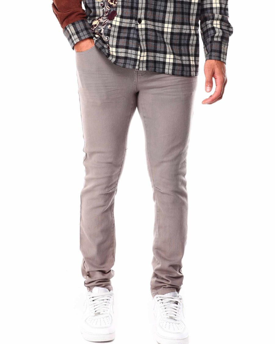 Manner Rebel Minds Cargohose | Slim-Fit-Twill-Hose Grau