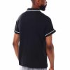 Manner Rocawear Polos | S/S Jersey-Poloshirt Mit 1/4-Reisverschluss Schwarz