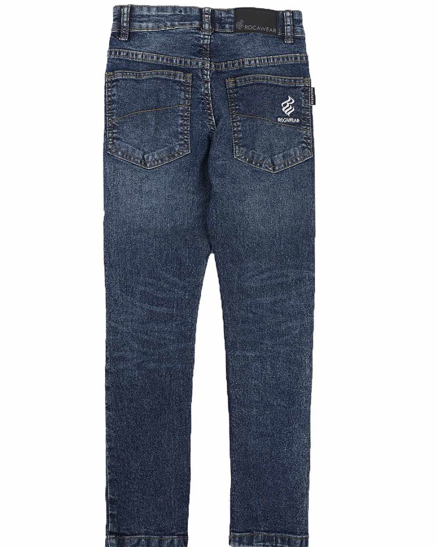 Jungen Rocawear Jeans | Gewaschene Stretch-Rohrenjeans Blau