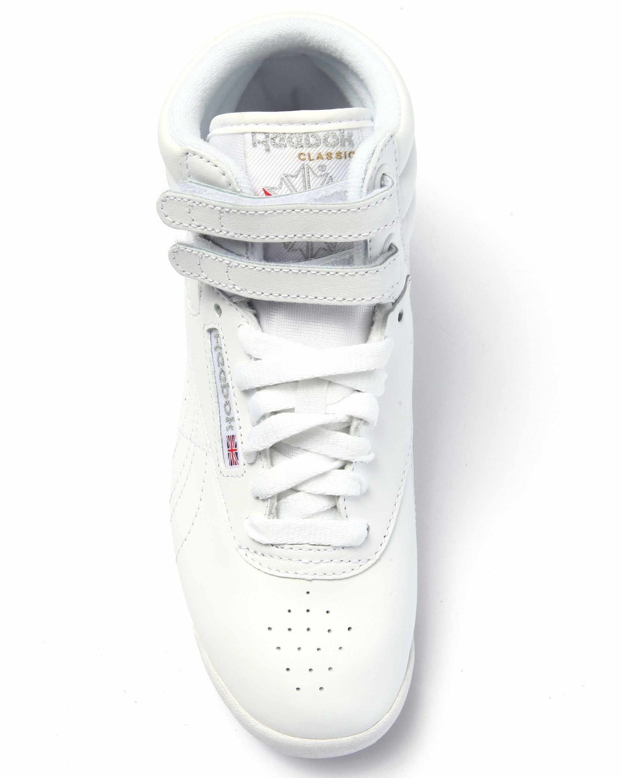 Frauen Reebok Turnschuhe | Freestyle Hi-Sneaker Weis