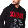 Manner Reason | Scarface Chenille Money Power Respect Kapuzenpullover Schwarz