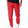 Manner Rocawear Cargohose | Jogginghose Mit Durchgehendem Print Rot