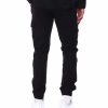 Manner Rocawear Jogger | Solide Twill-Cargo-Jogginghose Schwarz