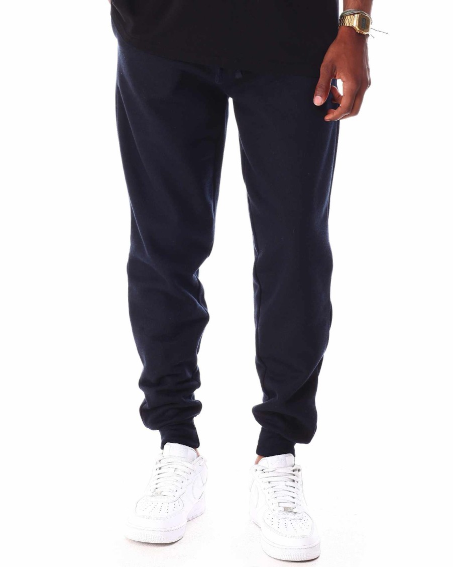 Manner Rocawear Jogger | Basic-Jogginghose Aus Fleece Marine