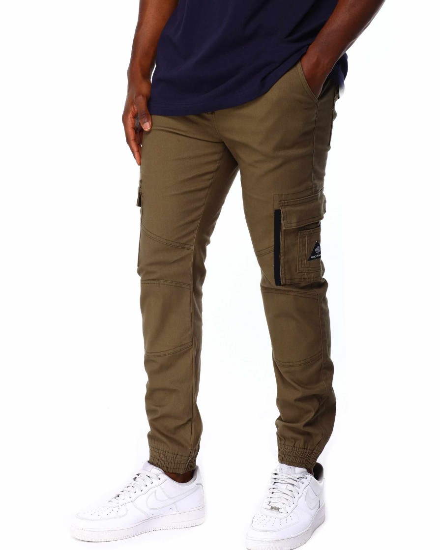 Manner Rocawear Cargohose | Cargo-Twill-Hose Olive