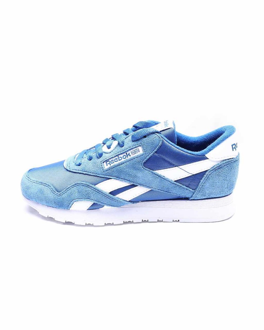 Manner Reebok Turnschuhe | Klassische Nylon-Sneaker Blau