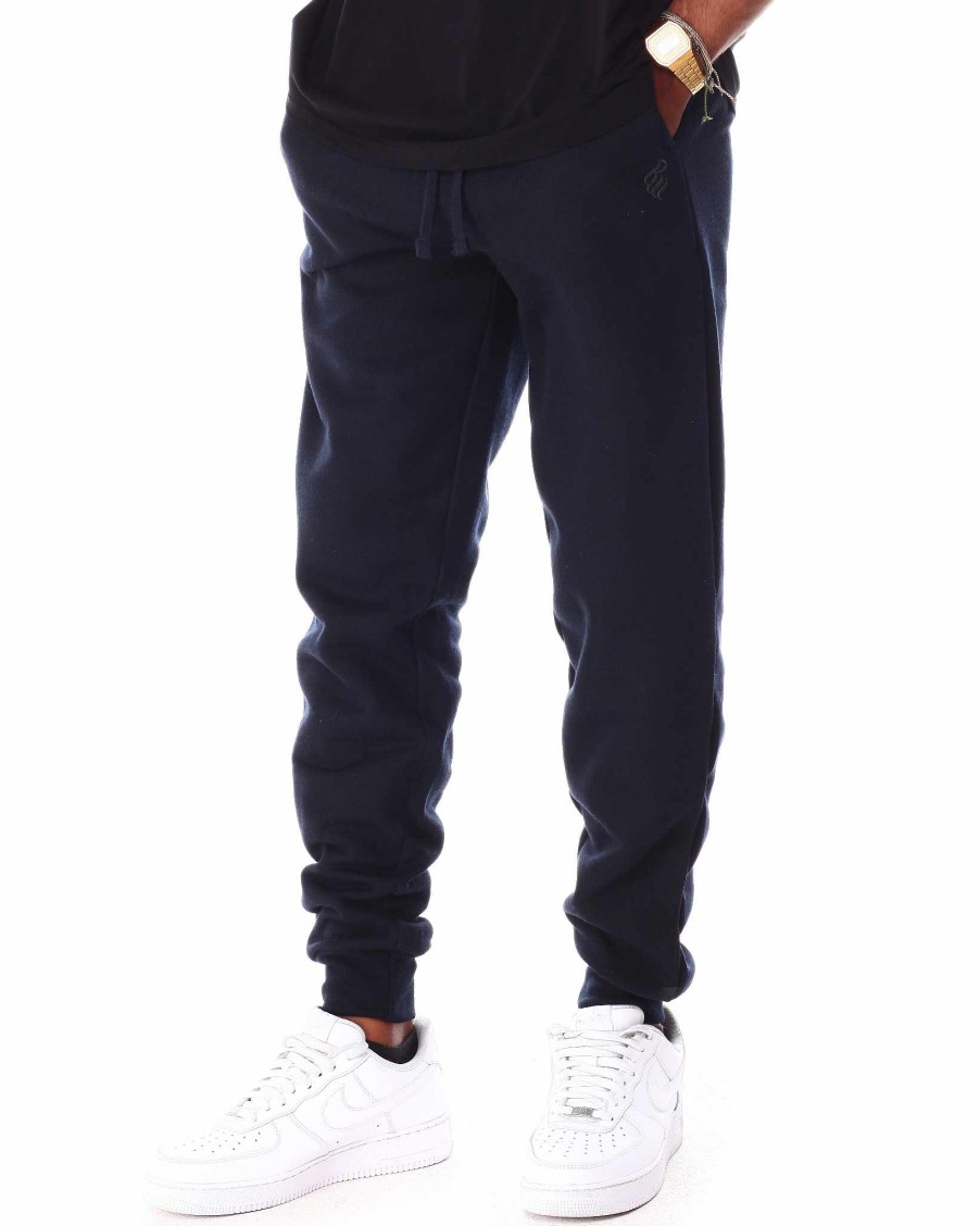 Manner Rocawear Cargohose | Basic-Jogginghose Aus Fleece Marine