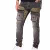 Manner RUNAWAY LOS ANGELES Cargohose | Chapo Cargos Jeans Pechschwarz