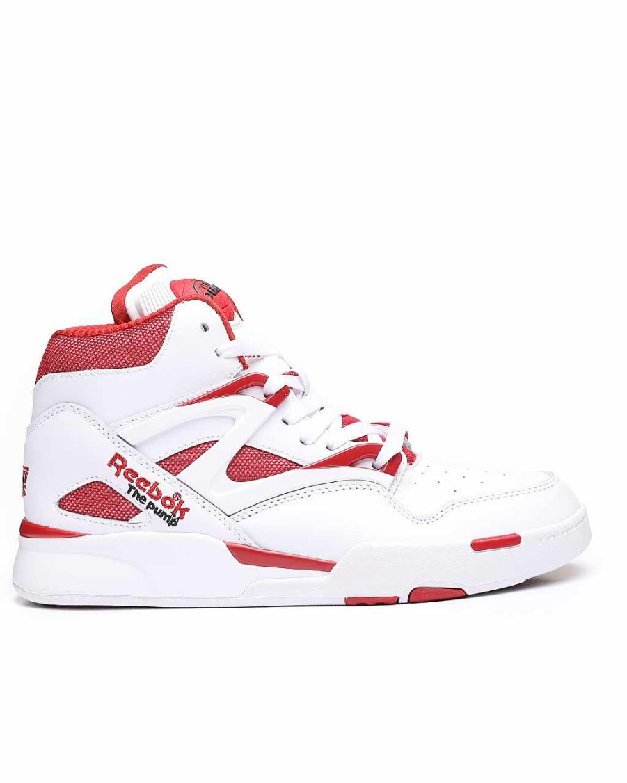 Manner Reebok Schuhe | Pump Omni Zone Ii Turnschuhe Weis Rot