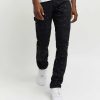 Manner Reason Cargohose | Denim-Jeans Mit Farbspritzern Schwarz