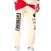 Manner Rebel Jogginghose | Fleece-Racing-Sweathose Rot