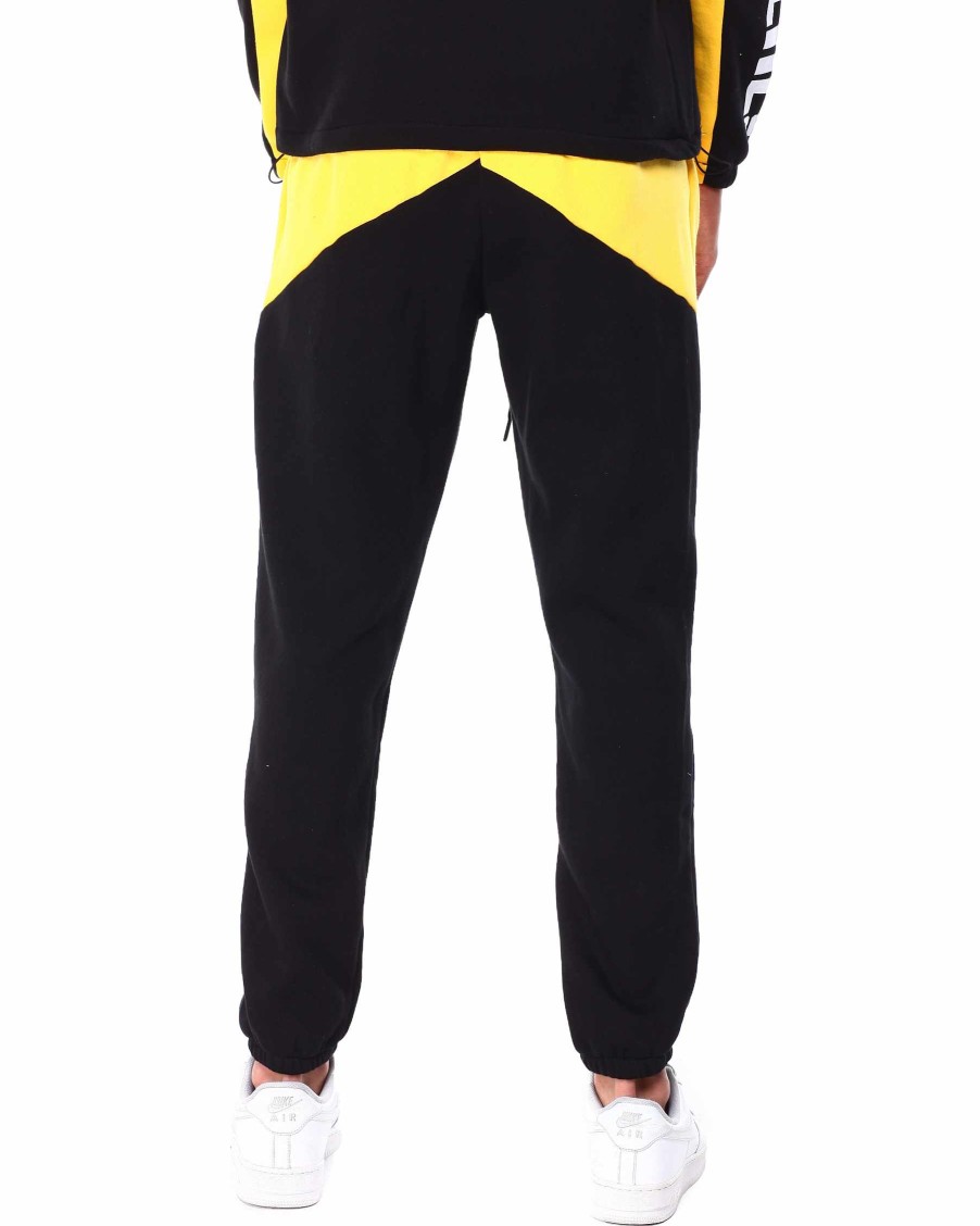 Manner Rebel Jogginghose | Fleece-Racing-Sweathose Gold