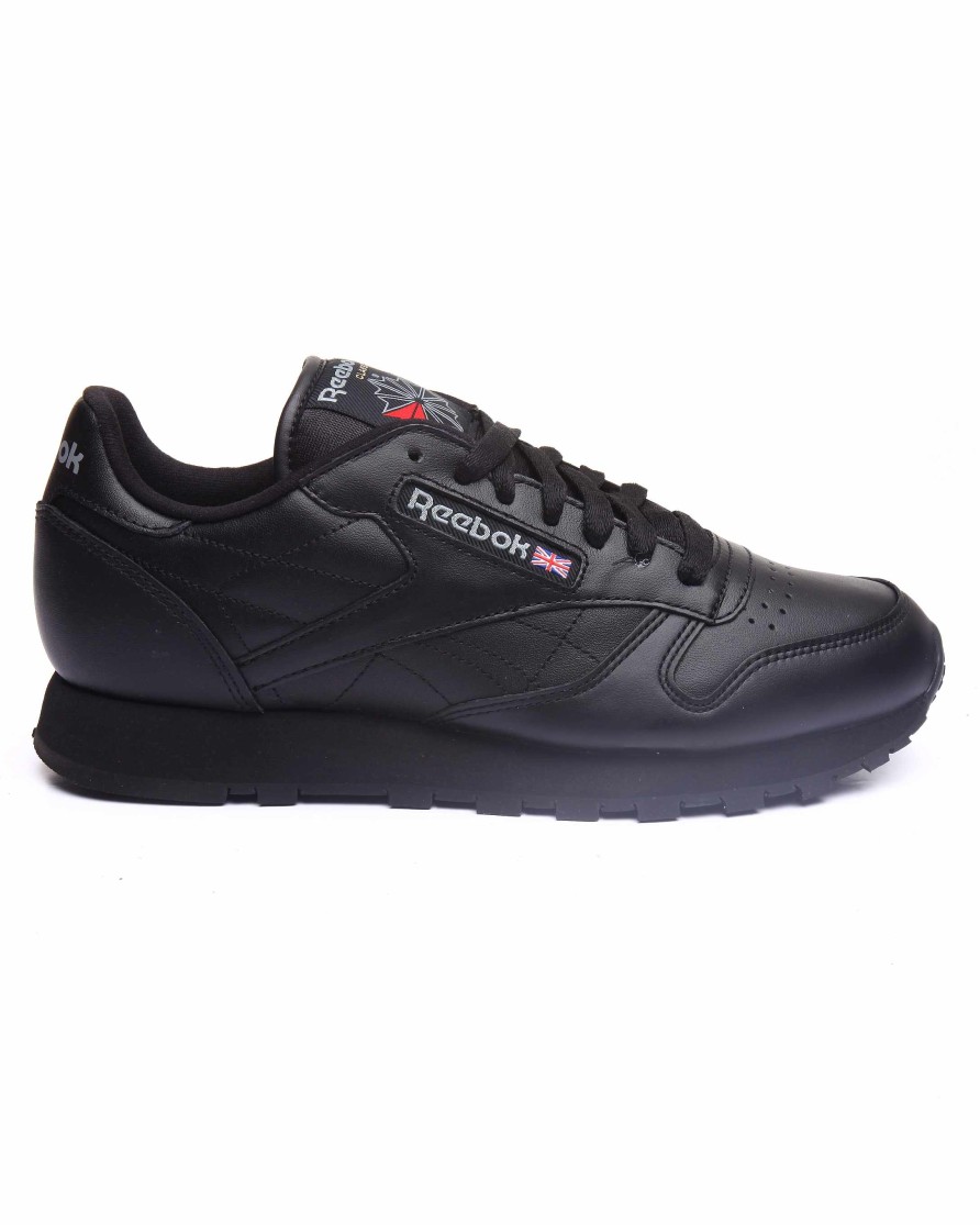 Manner Reebok Gros Und Hoch | Klassische Ledersneaker Schwarz