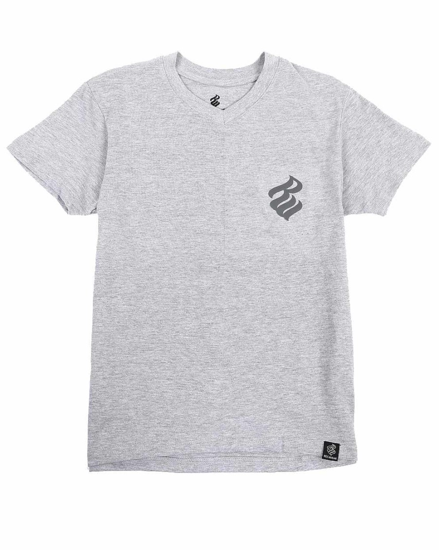 Manner Rocawear T-Shirts | Rocawear-Trikot Mit V-Ausschnitt Heather Grey