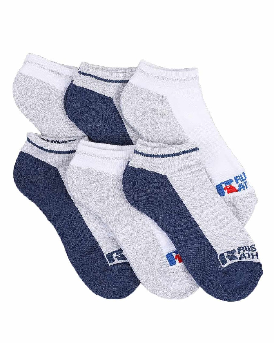 Manner Russell Athletics Zubehor | 6Er-Pack Cooper-No-Show-Socken Weis