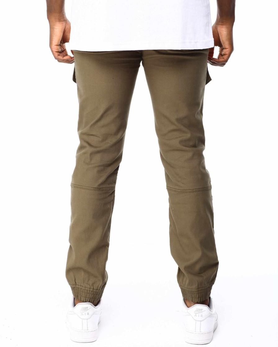 Manner Rocawear Cargohose | Joggerhose Aus Twill Zum Schneiden Und Nahen Olive