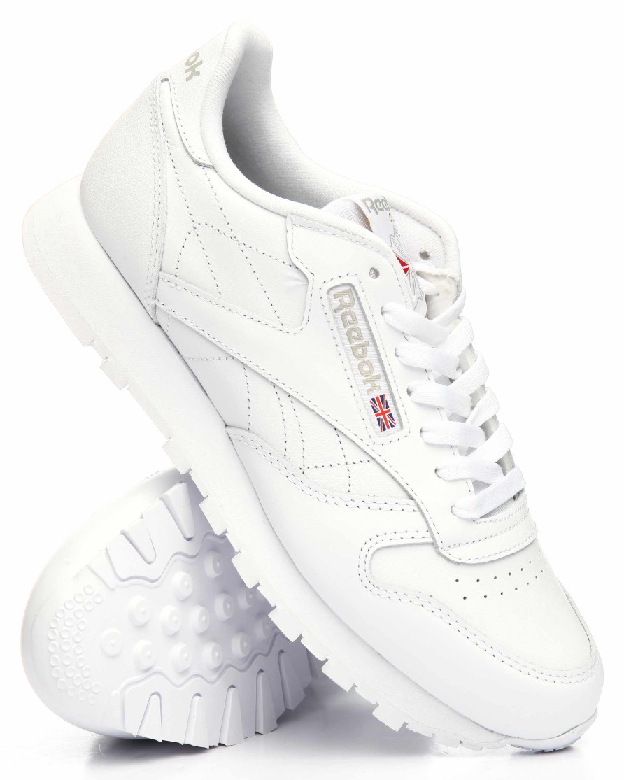 Manner Reebok Turnschuhe | Klassische Ledersneaker Weis