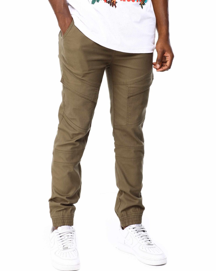 Manner Rocawear Cargohose | Joggerhose Aus Twill Zum Schneiden Und Nahen Olive