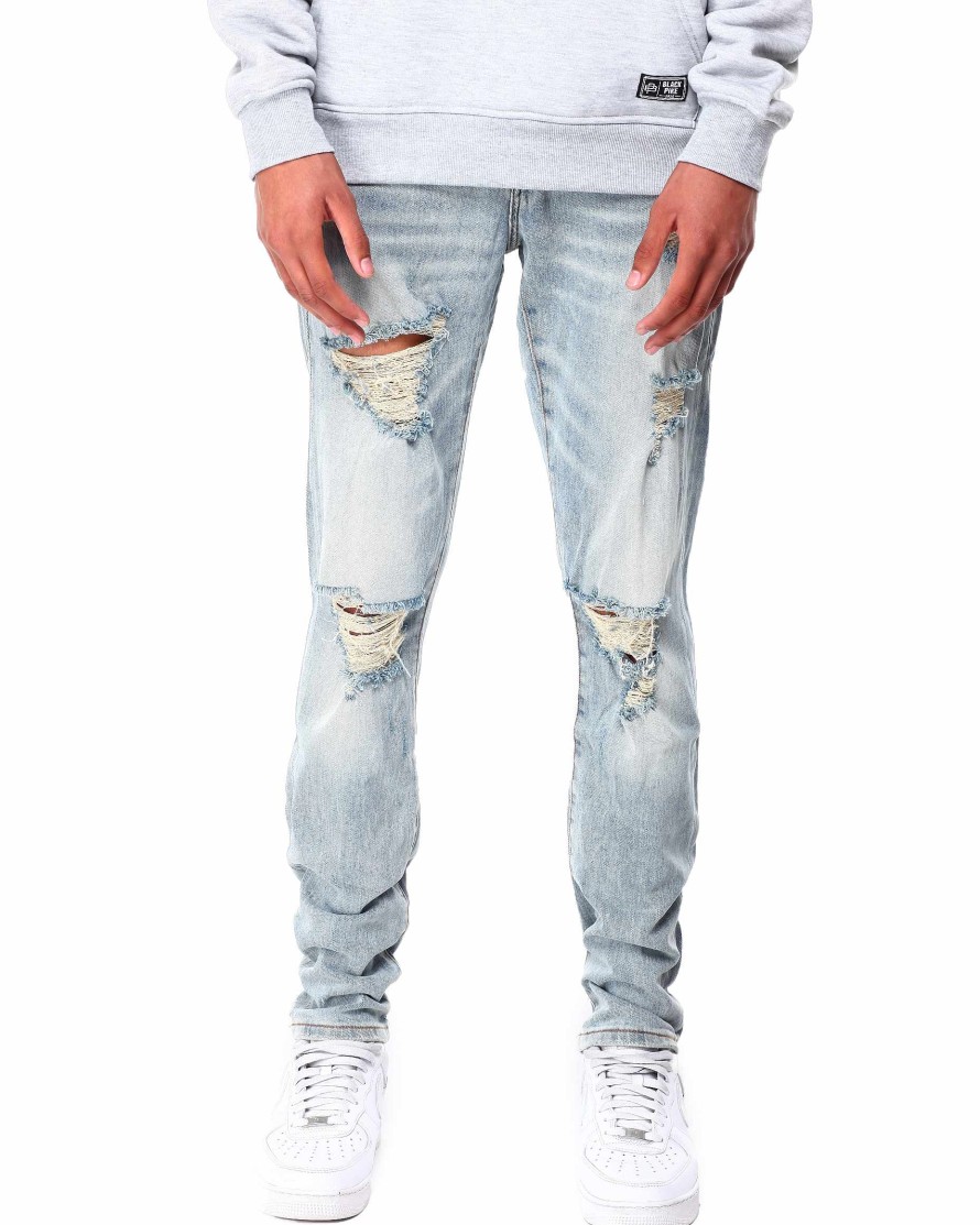 Manner Richie Le Cargohose | Rip & Repair-Jeans Vintage-Blau