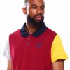 Manner Rocawear Polos | Mehrfarbiges Jersey-Polo Burgund