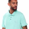 Manner Rocawear Polos | S/S-Poloshirt Mit Kontrastfarbbesatz Minze